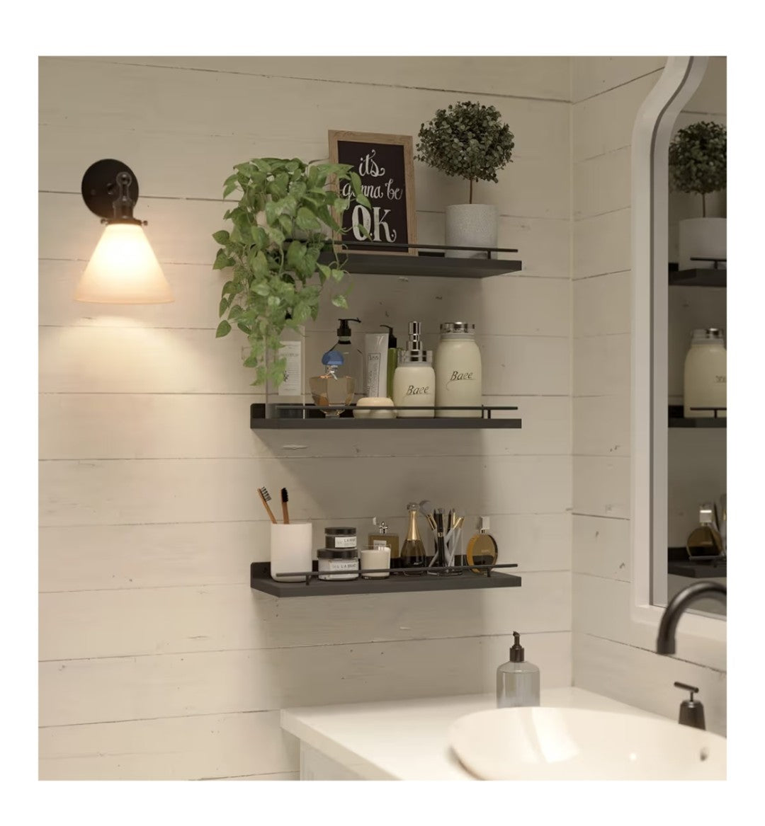 Floating Shelves set of 3 (Black)