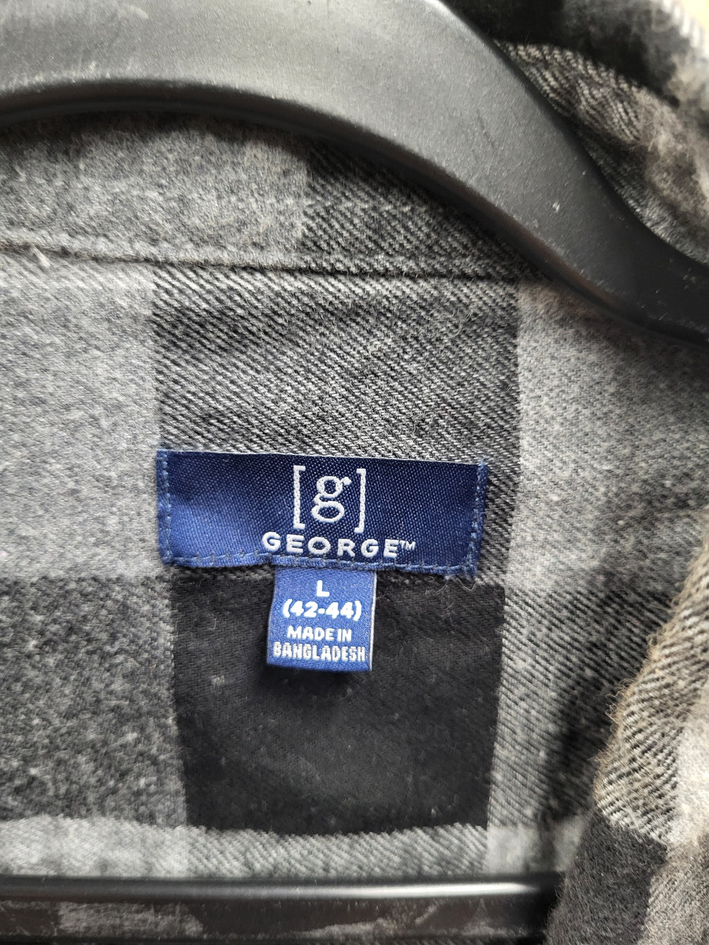 George long sleeve button up flannel