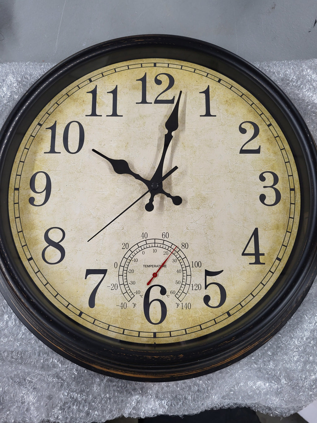 VINTAGE style Indoor/Outdoor Wall Clock (16in)