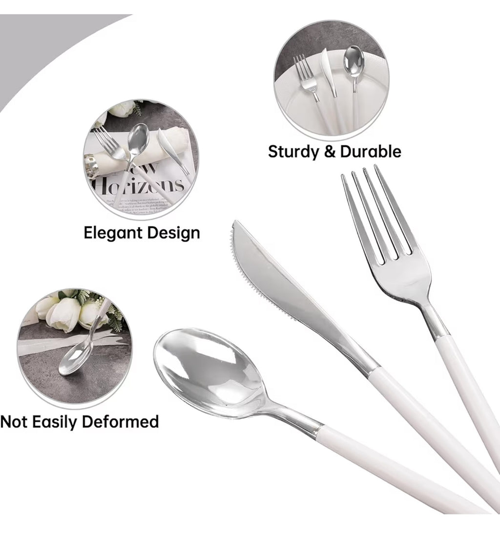 MirthMood 60 PCS Plastic Silverware.