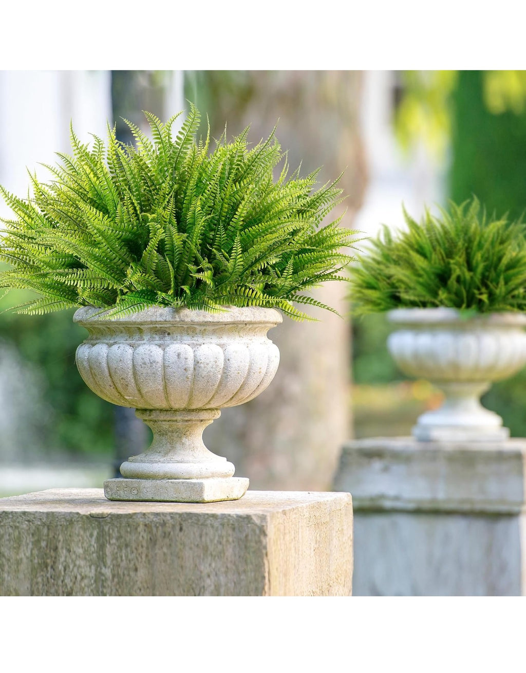Sggvecsy 12 Bundles Artificial Boston Fern Plants.