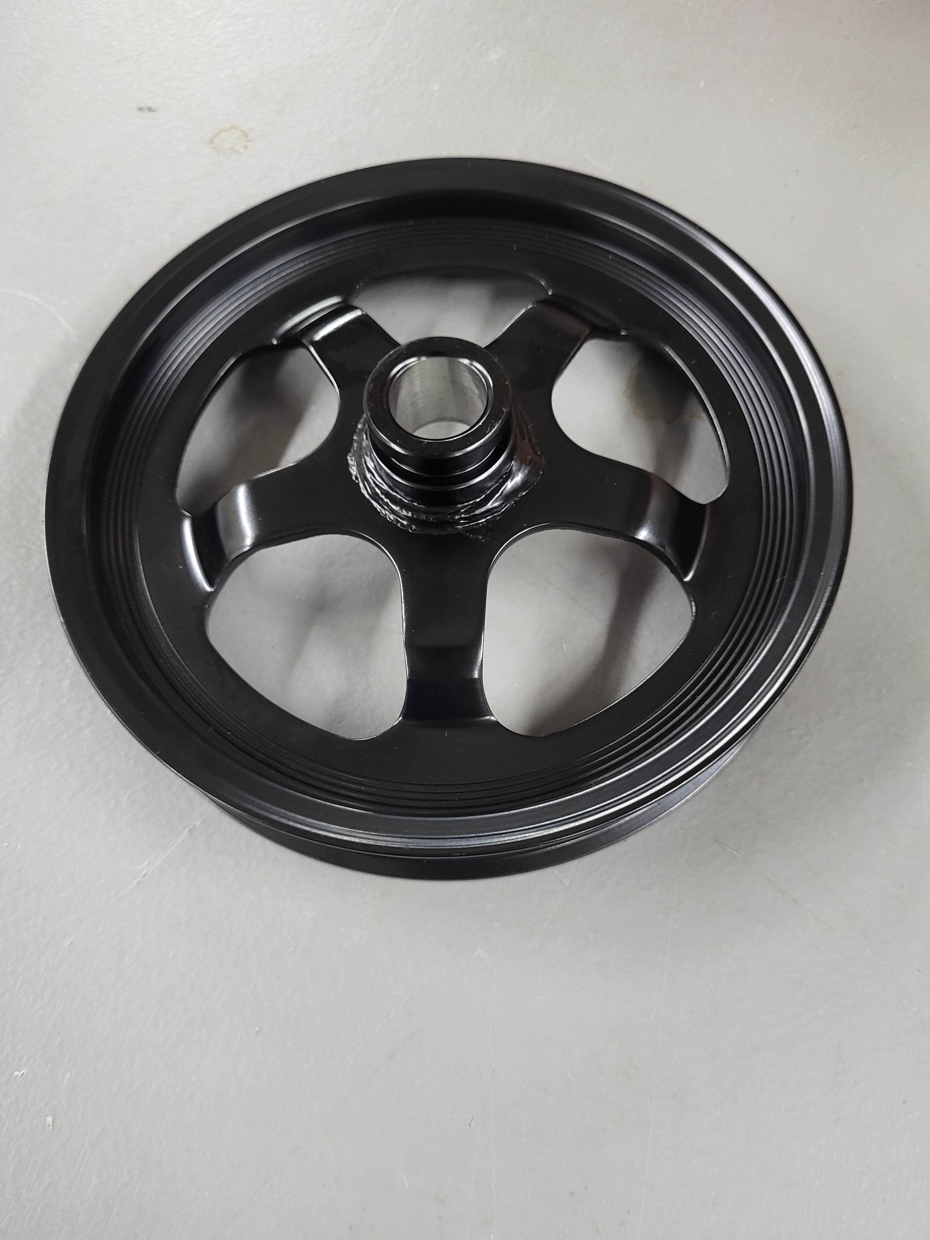 MGWILL Steel Power Steering Pump Pulley for 1998-2002 LS1 Camaro Firebird Replaces 12559885