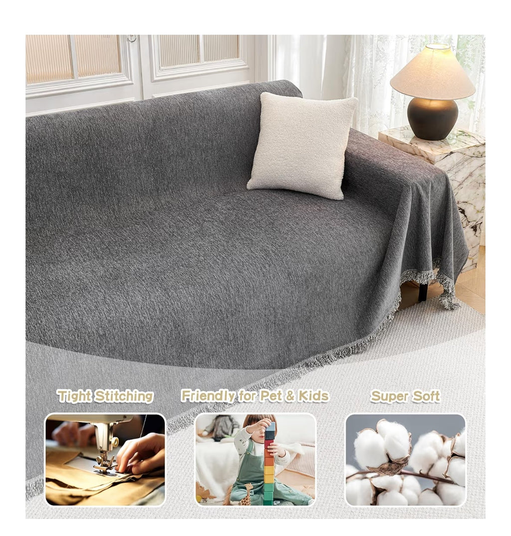 MYSKY HOME Couch Cover for Dogs, Washable Couch Covers