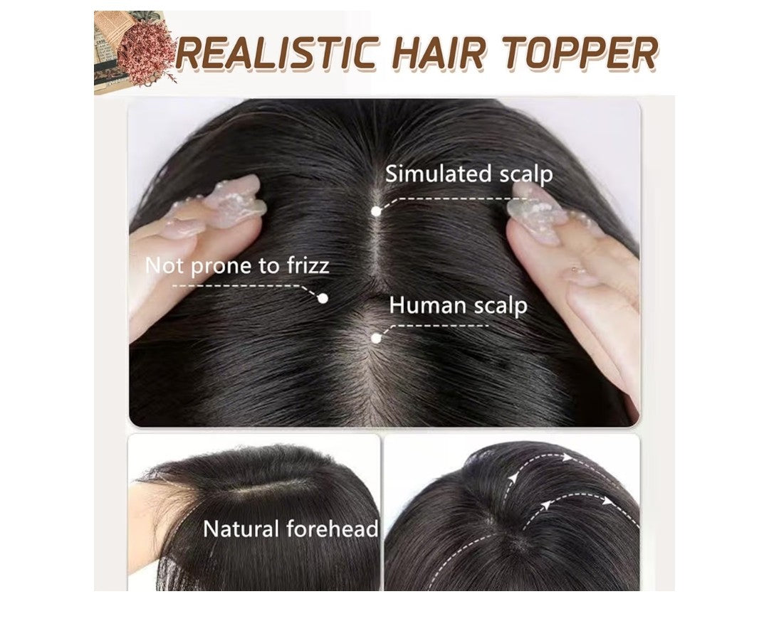Rich Choices Hair Topper Medium Brown 10in