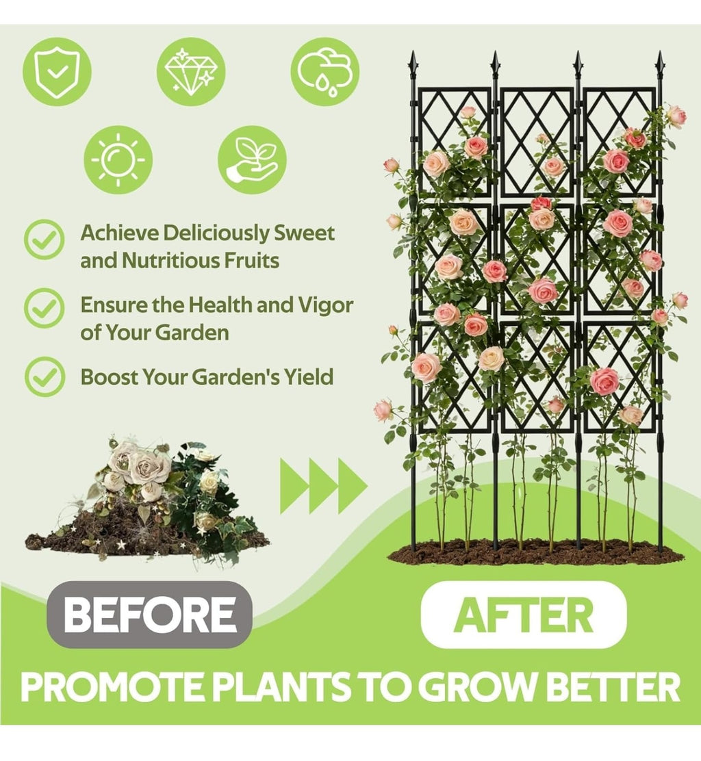 Garden Trellis for Climbing Plants Outdoor - 65"