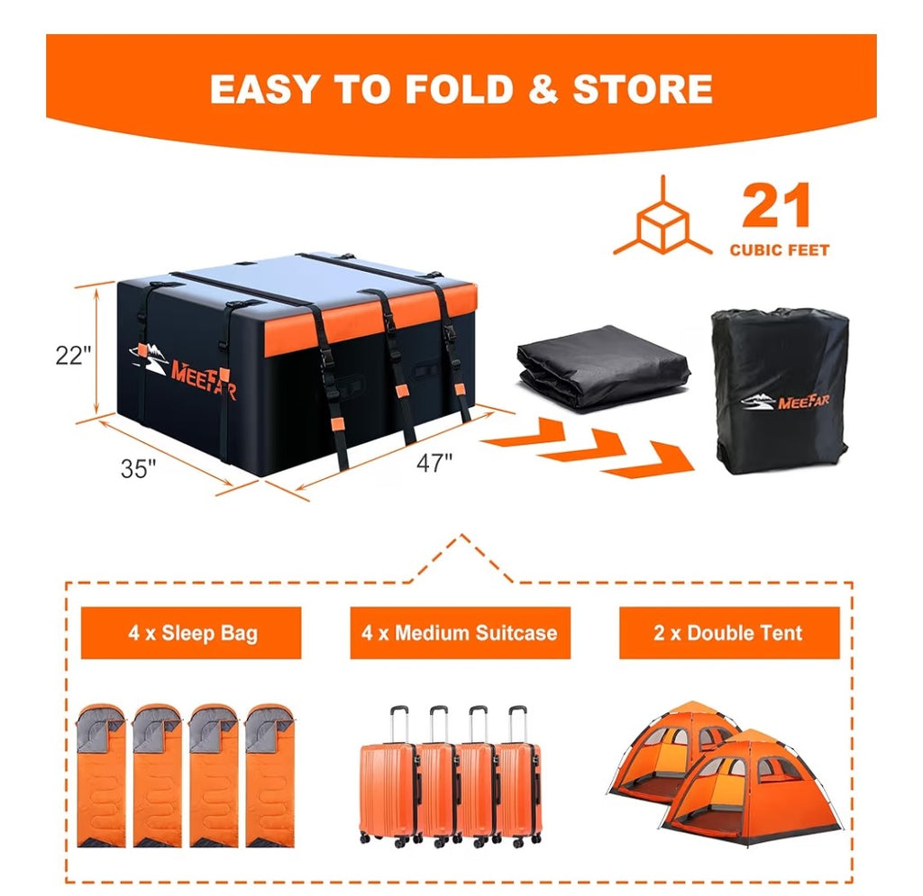 MeeFar Rooftop Cargo Bag 21 Cibic Feet