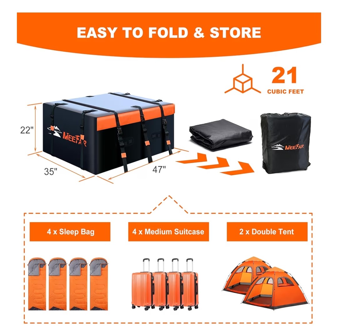 MeeFar Rooftop Cargo Bag 21 Cibic Feet