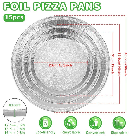 Aluminum Foil Serving Trays 14in (15 pack)