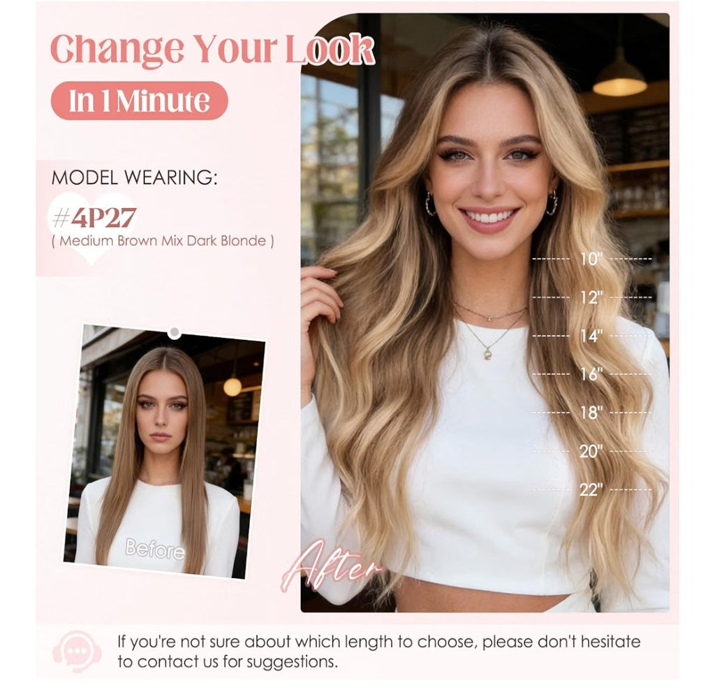 Hair Extensions 6pcs (10in)