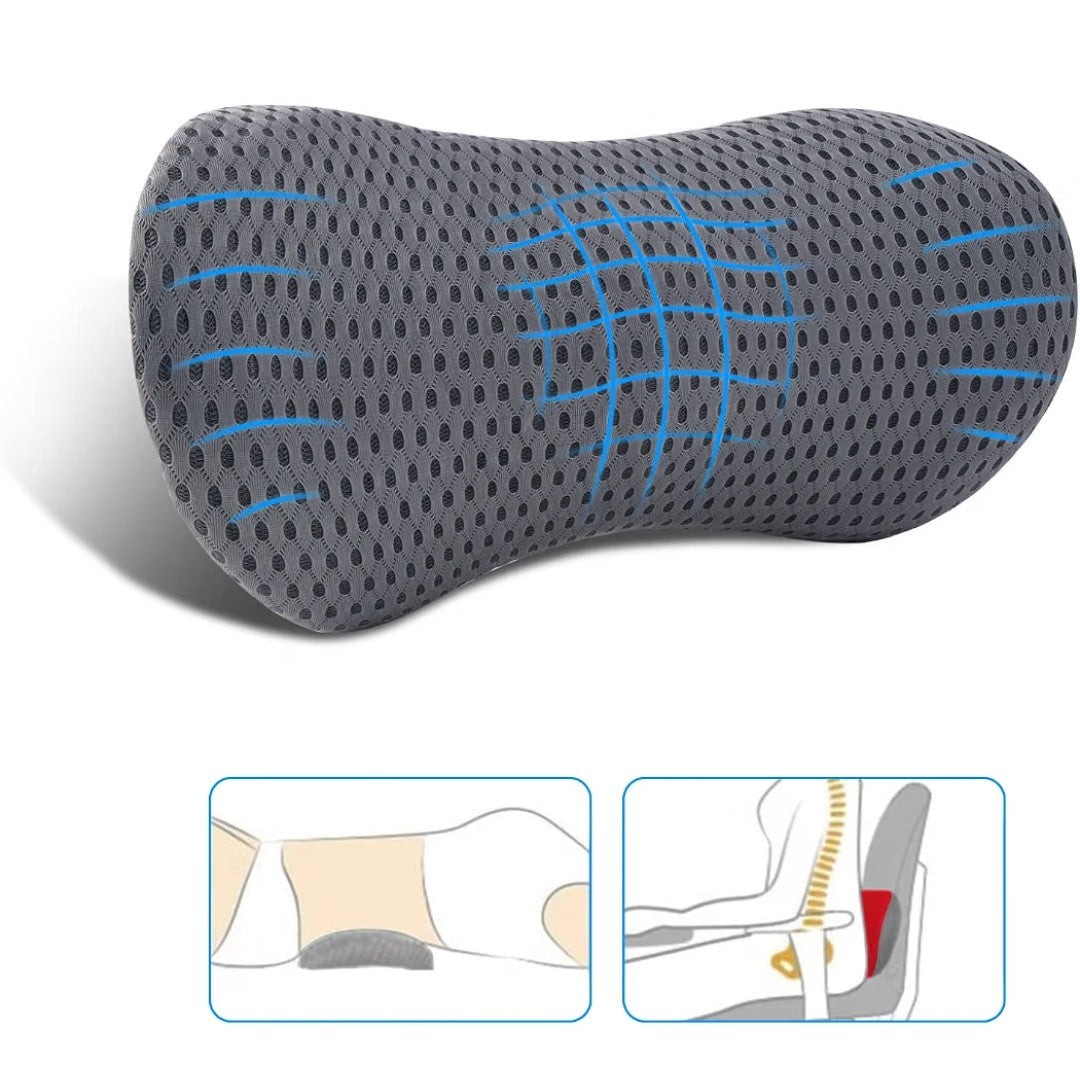 Lumbar Memory Foam Support Pillow