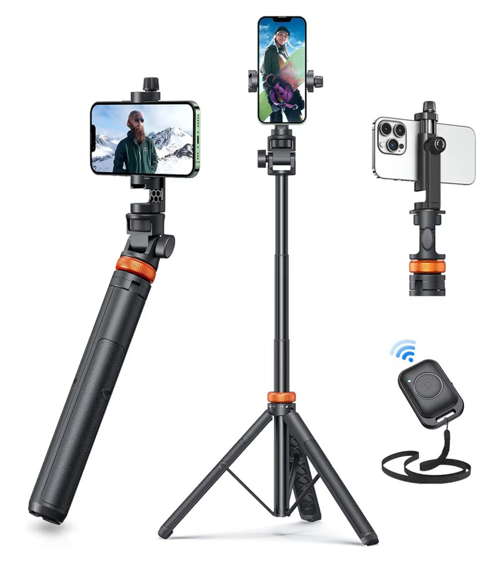 EUCOS 62in Selfie Stick Tripod with Remote