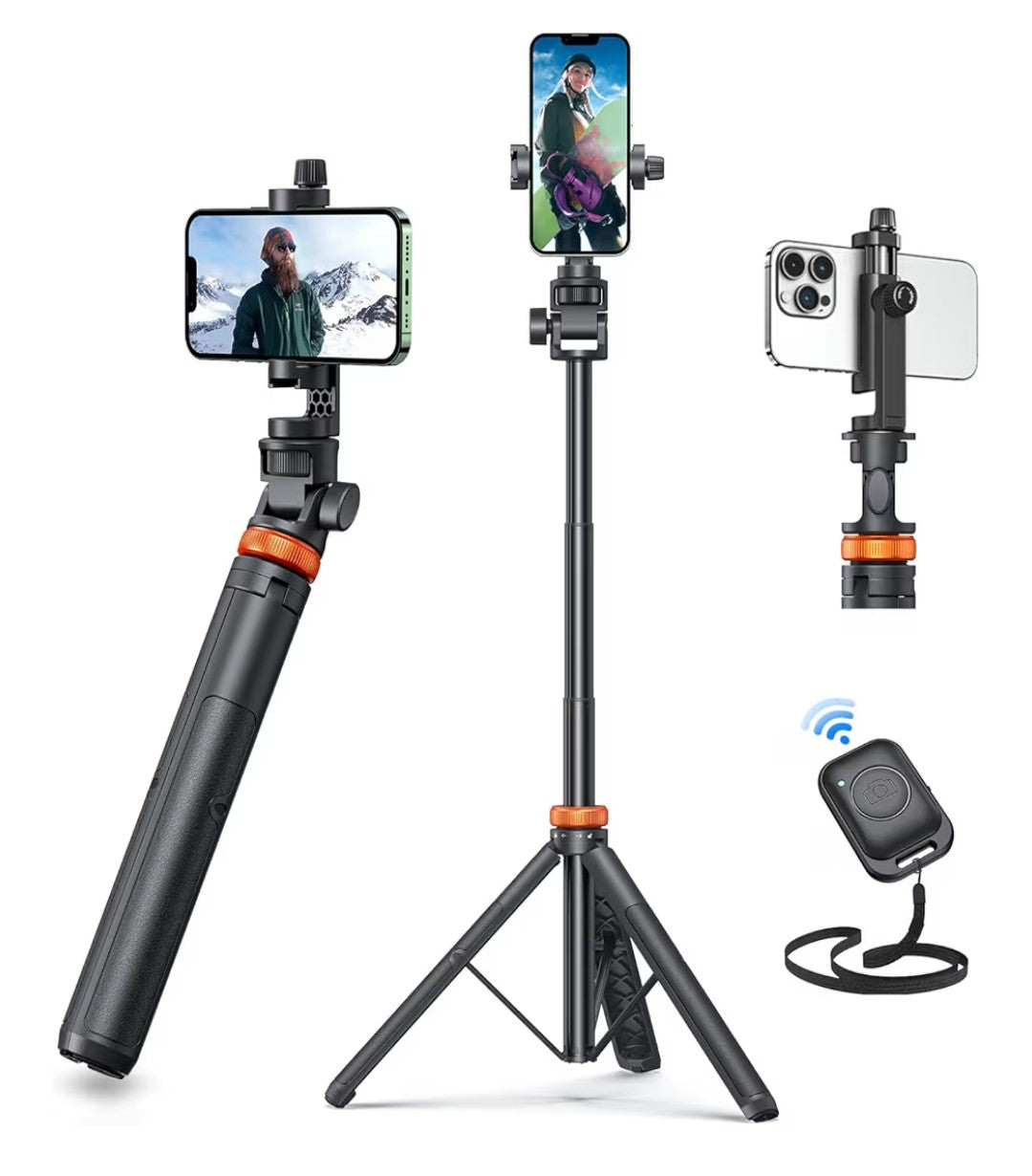EUCOS 62in Selfie Stick Tripod with Remote