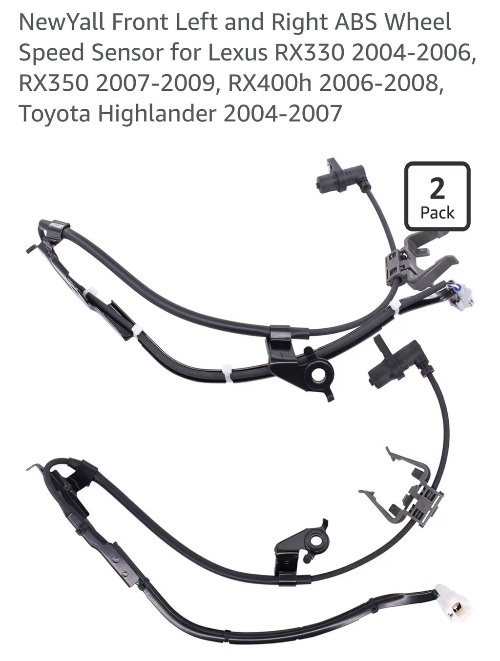 NewYall Front Left and Right ABS Wheel Speed Sensor for Lexus