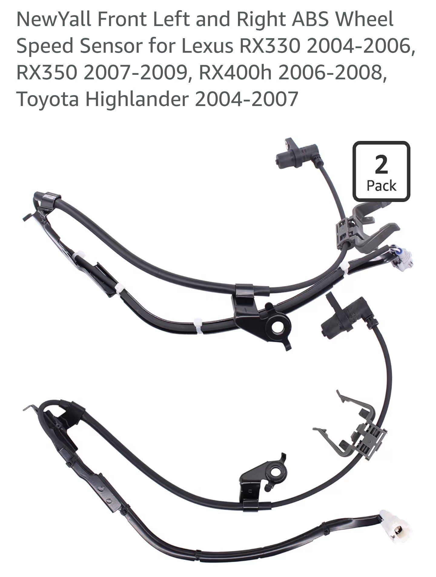 NewYall Front Left and Right ABS Wheel Speed Sensor for Lexus