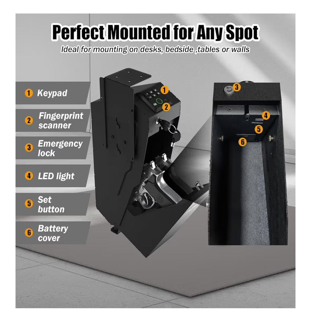 Biometric Pistol Storage Safe