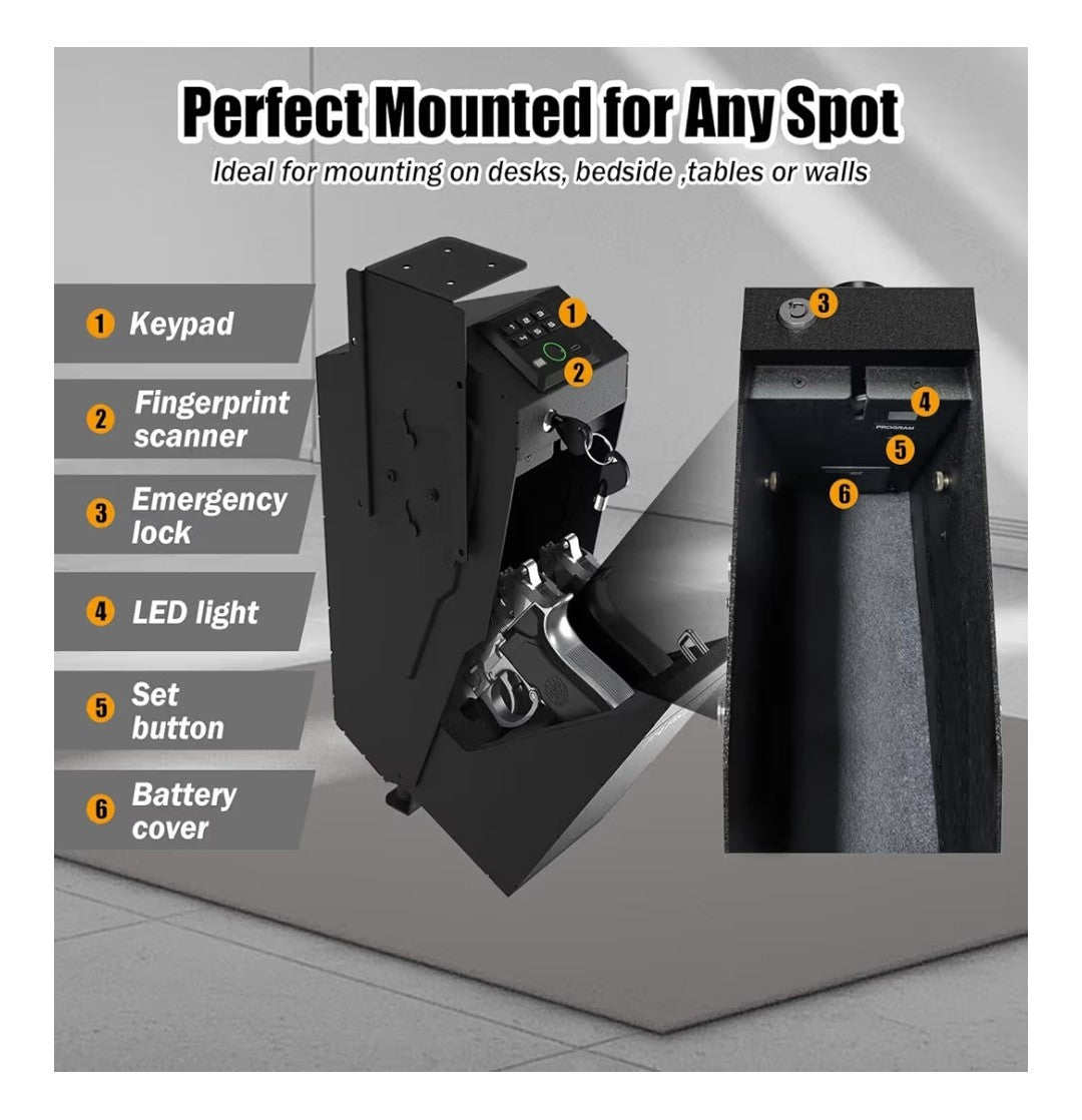 Biometric Pistol Storage Safe