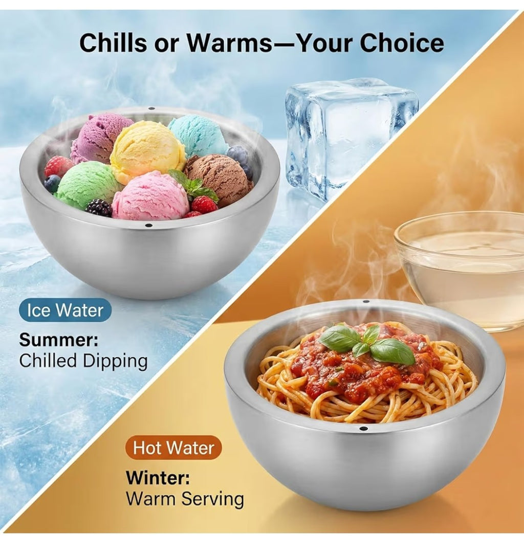 Double Wall Vacuum Insulated Serving Bowl 35oz