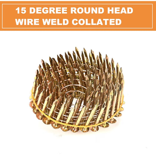 (306)
3600 Count Coil Roofing Nails 3/4-Inch x .120-Inch for Roofing Nail Gun.