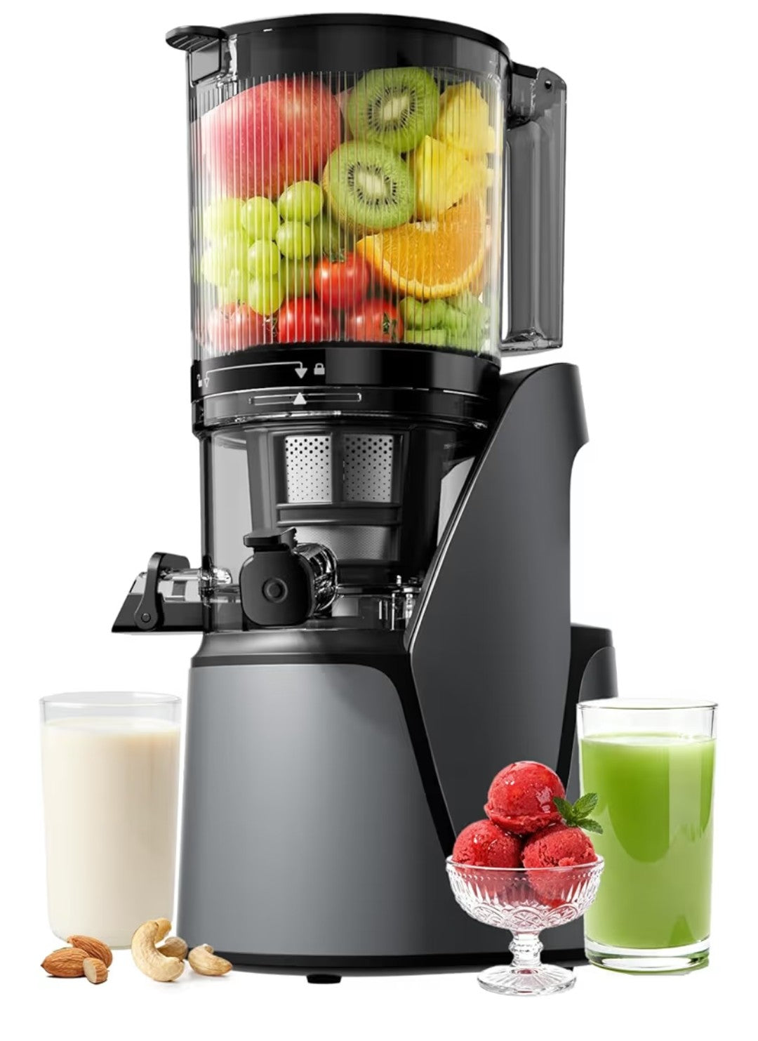 EanOruus 3-In-1 Cold Press Juicer