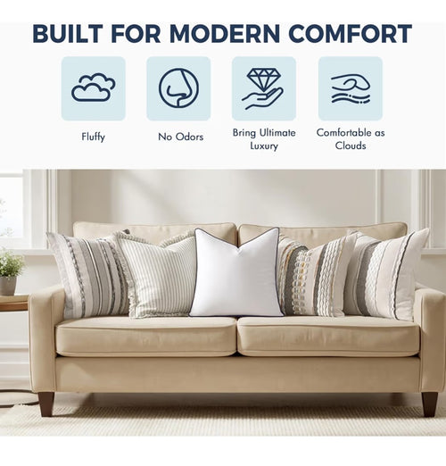 24"x24" Soft Throw Pillows (2 pack)