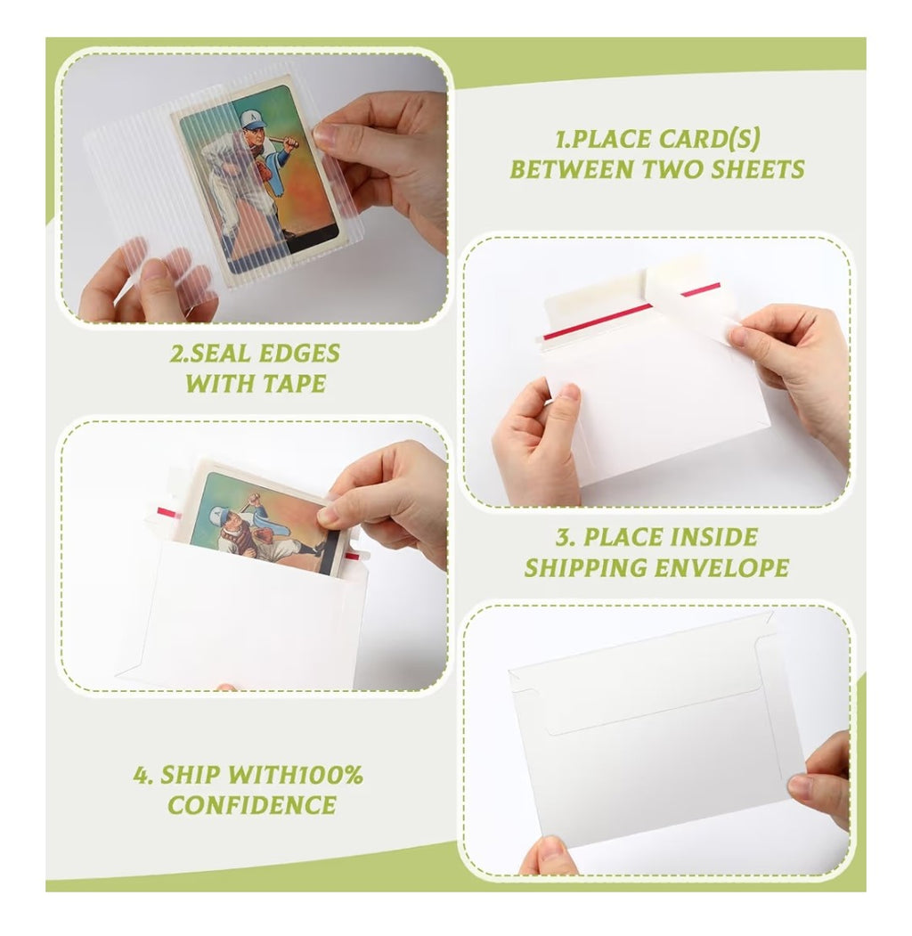 Faccito 400pc Trading Card Shipping Envelopes
