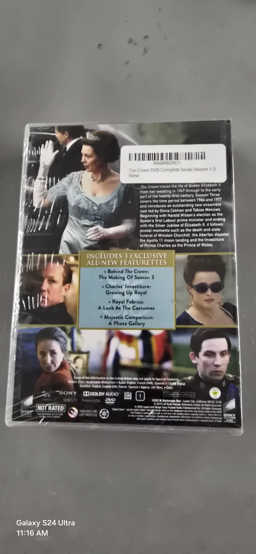 The Crown DVD Complete Series Season 1-3
