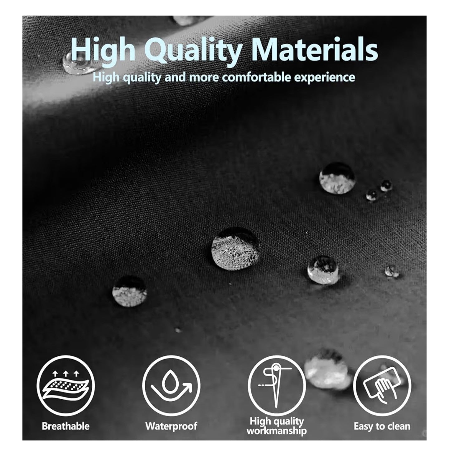 HChengkikz Car Seat Covers Full Set, Waterproof Neoprene Car Seat Covers.