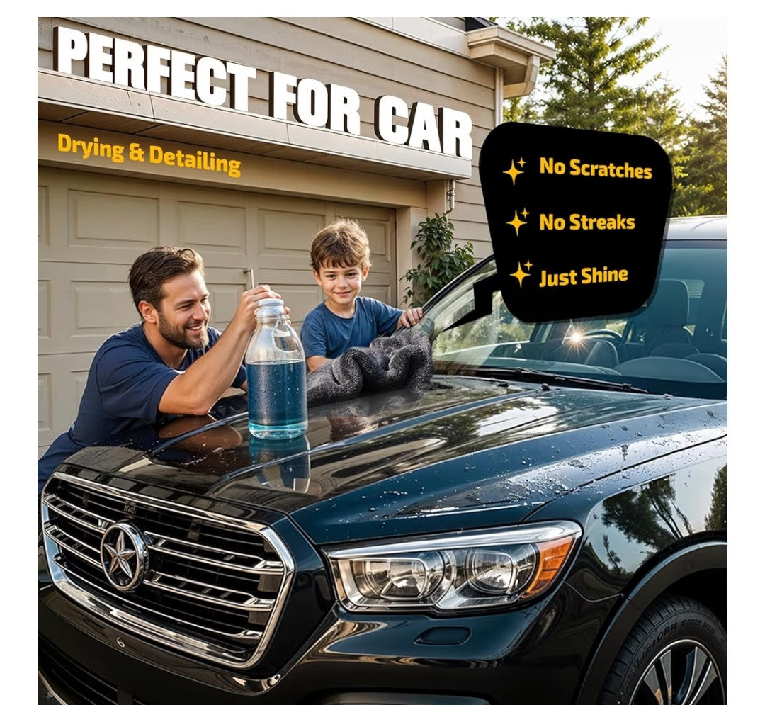 Sminder 1200GSM Car Drying Microfiber Towels (2 pack)