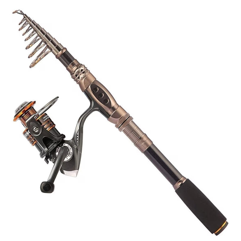 Plusinno Telescopic Fish Pole with Reel