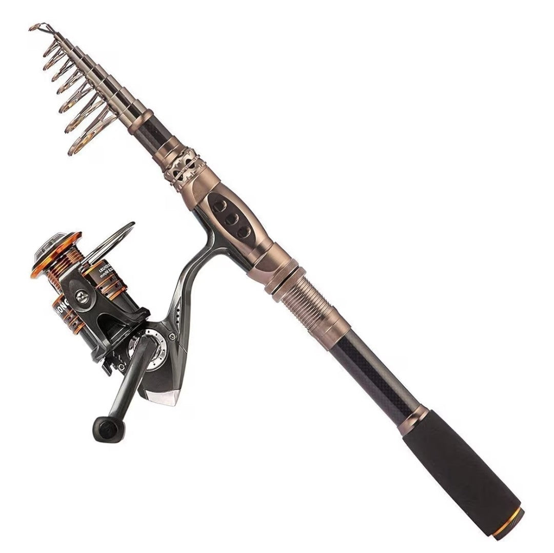 Plusinno Telescopic Fish Pole with Reel