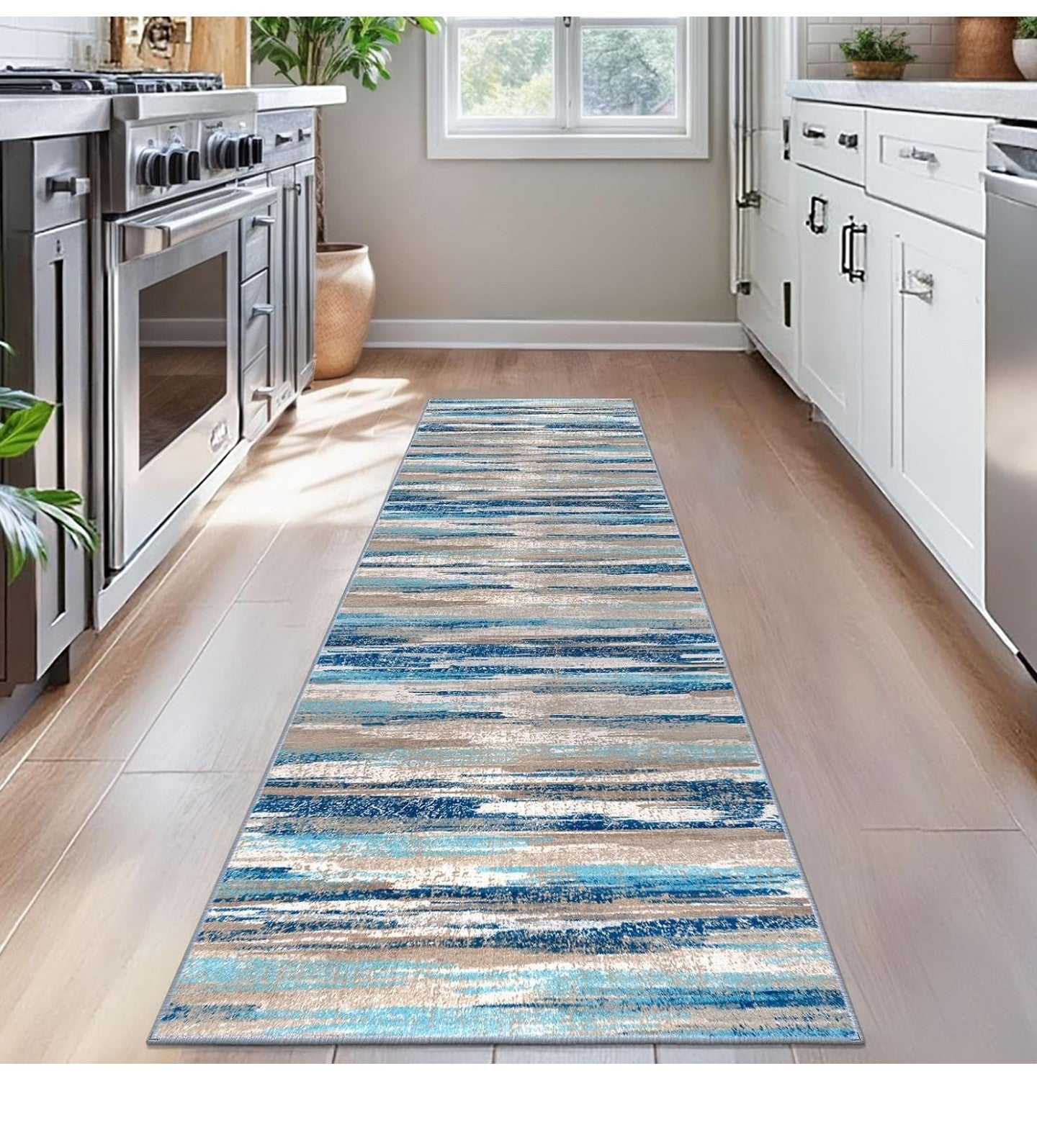 Abstract Washable 2x7 Runner Rug Non Slip Runners .