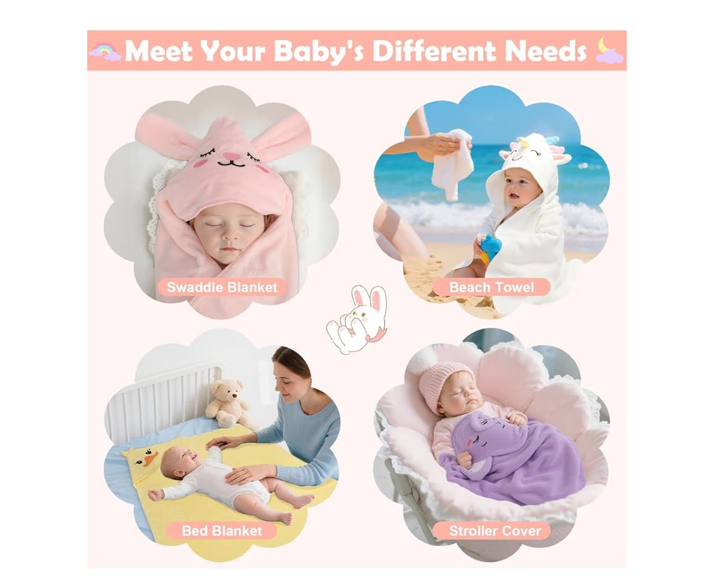 Animal Hooded Baby Bath Towels