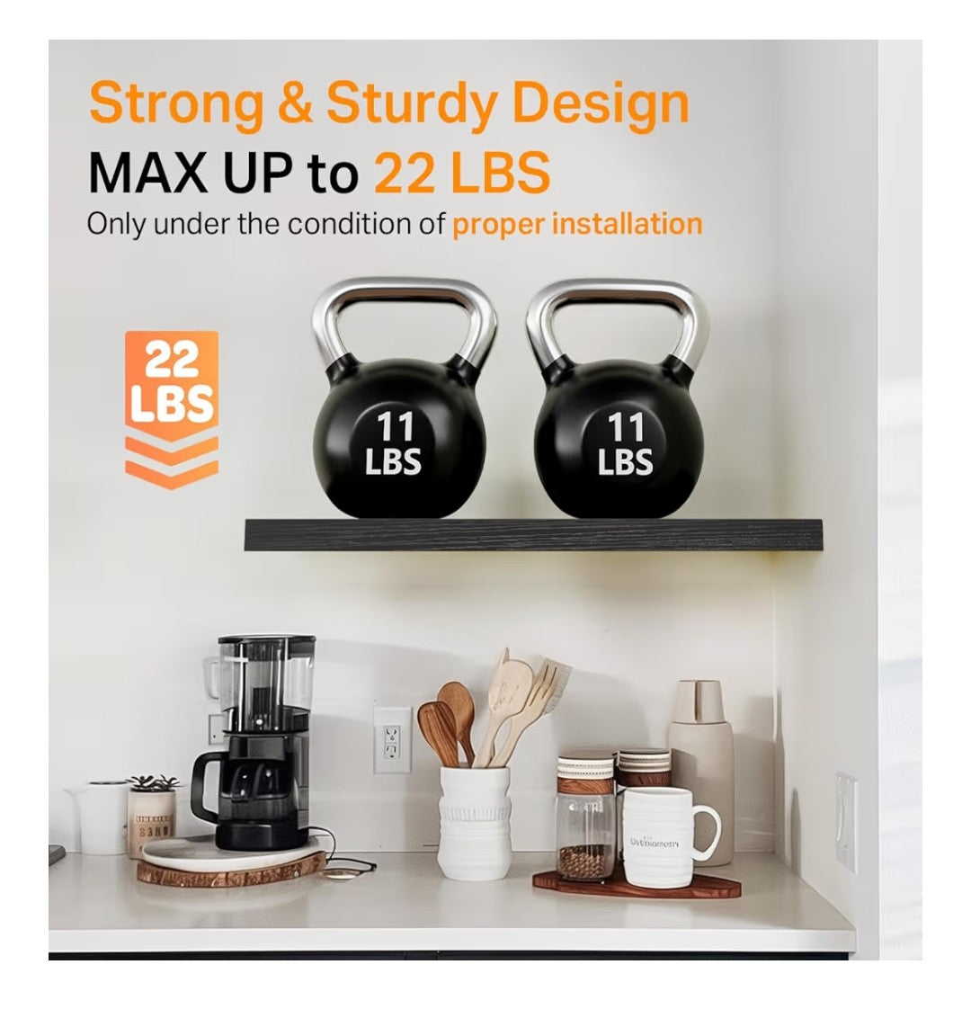 Floating Shelves 3 pack (Black)