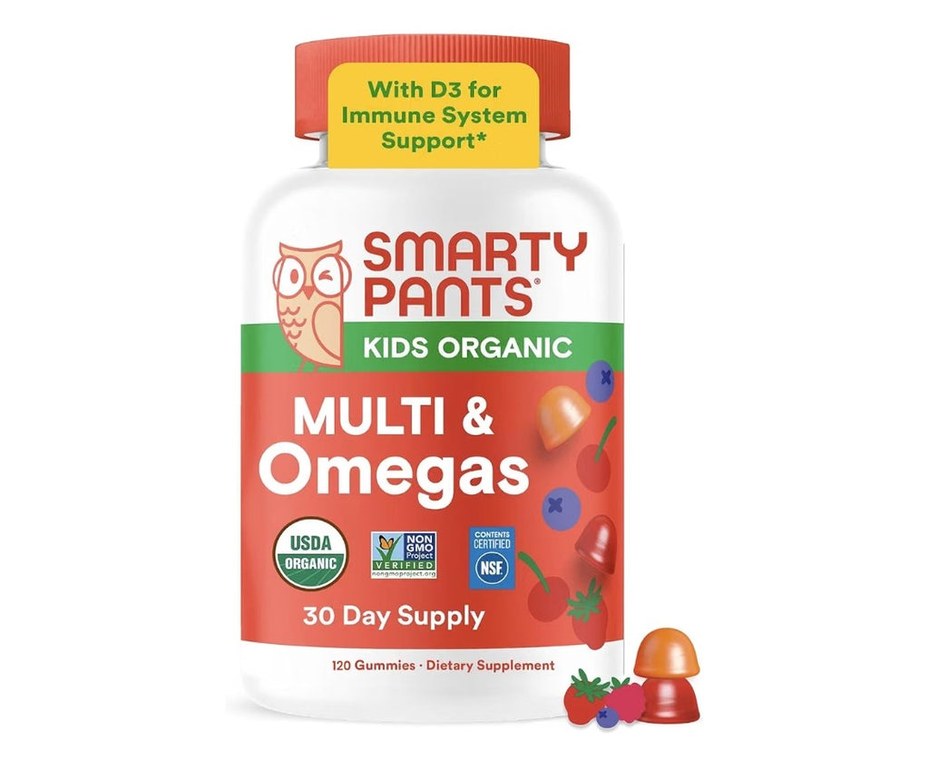 Organic Kids Multi & Omega-3 Gummies (120 Gummies)