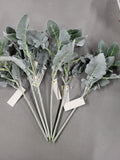 Artificial Frosted Green Dusty Miller Foliage (6 pack)