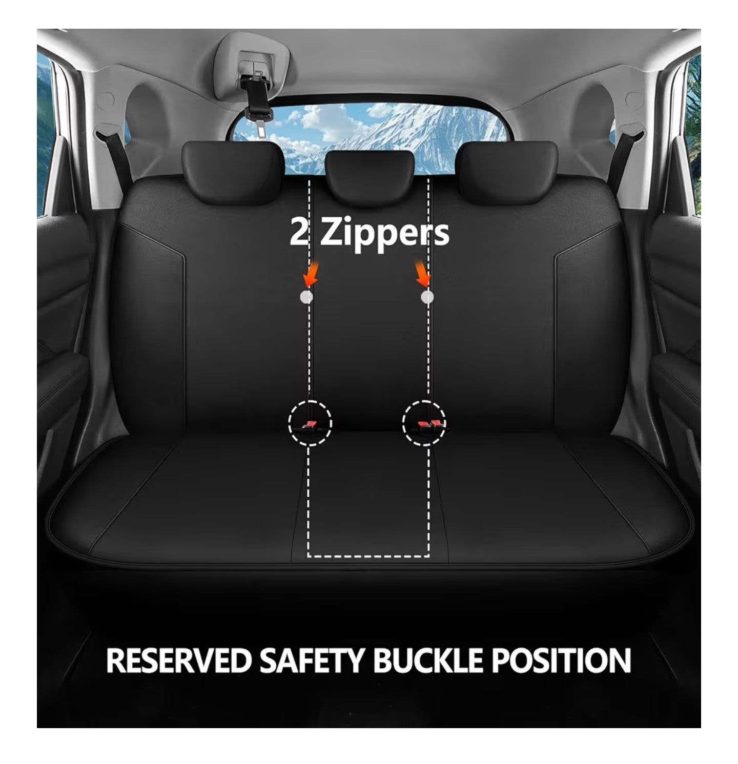 HChengkikz Car Seat Covers Full Set, Waterproof Neoprene Car Seat Covers.