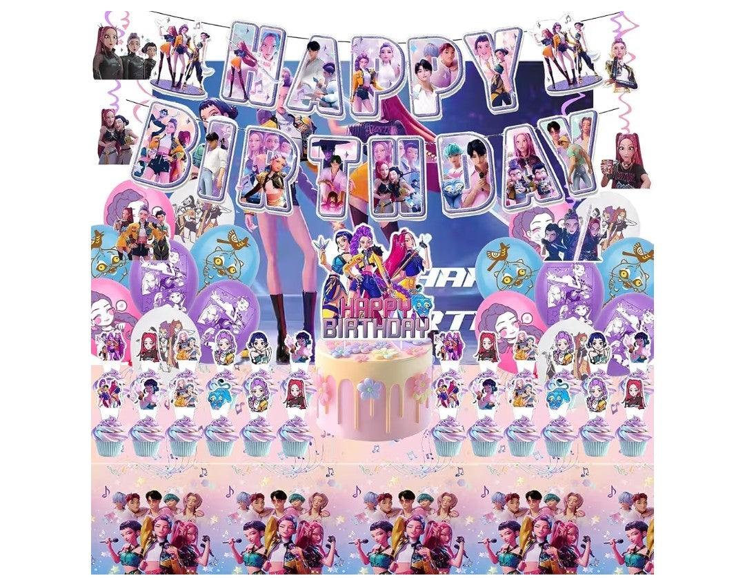 K Pop Demon Hunter Party Suplies (157pcs)