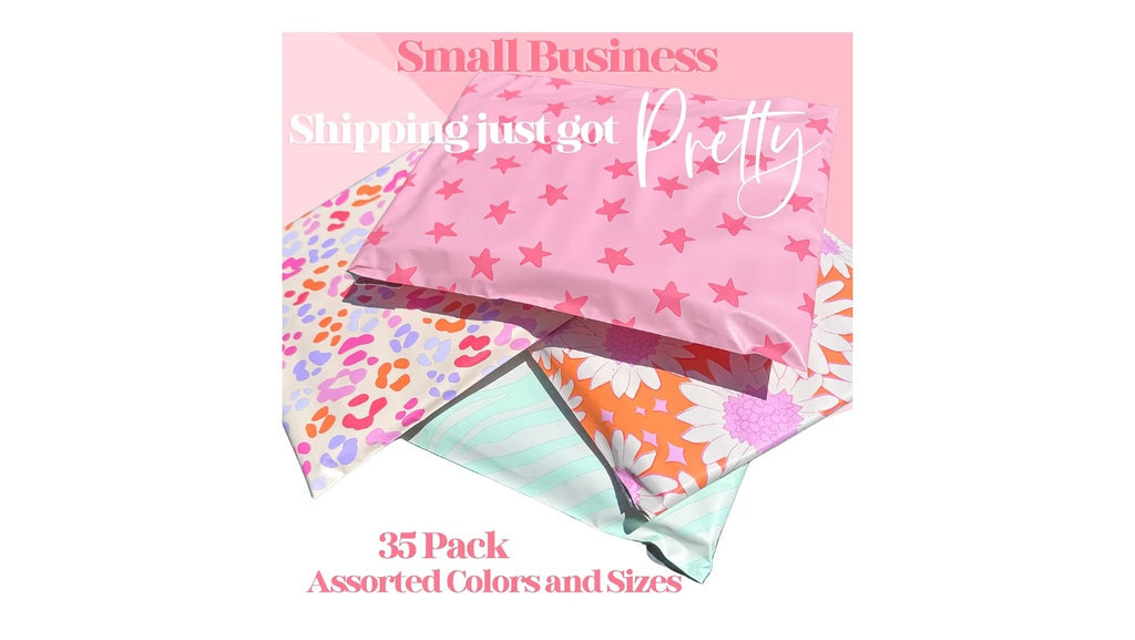 35 Pack Designer Poly Mailer Variety Pack
Heavy Duty, Waterproof, Self-Seal, Tear-Resistant, Cute Mailing Envelopes