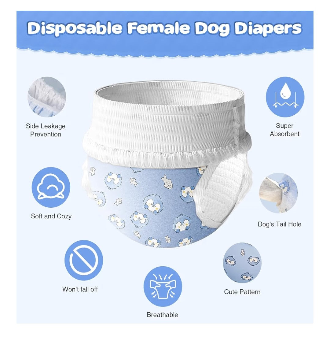 Ambreview Femal Dog Diapers