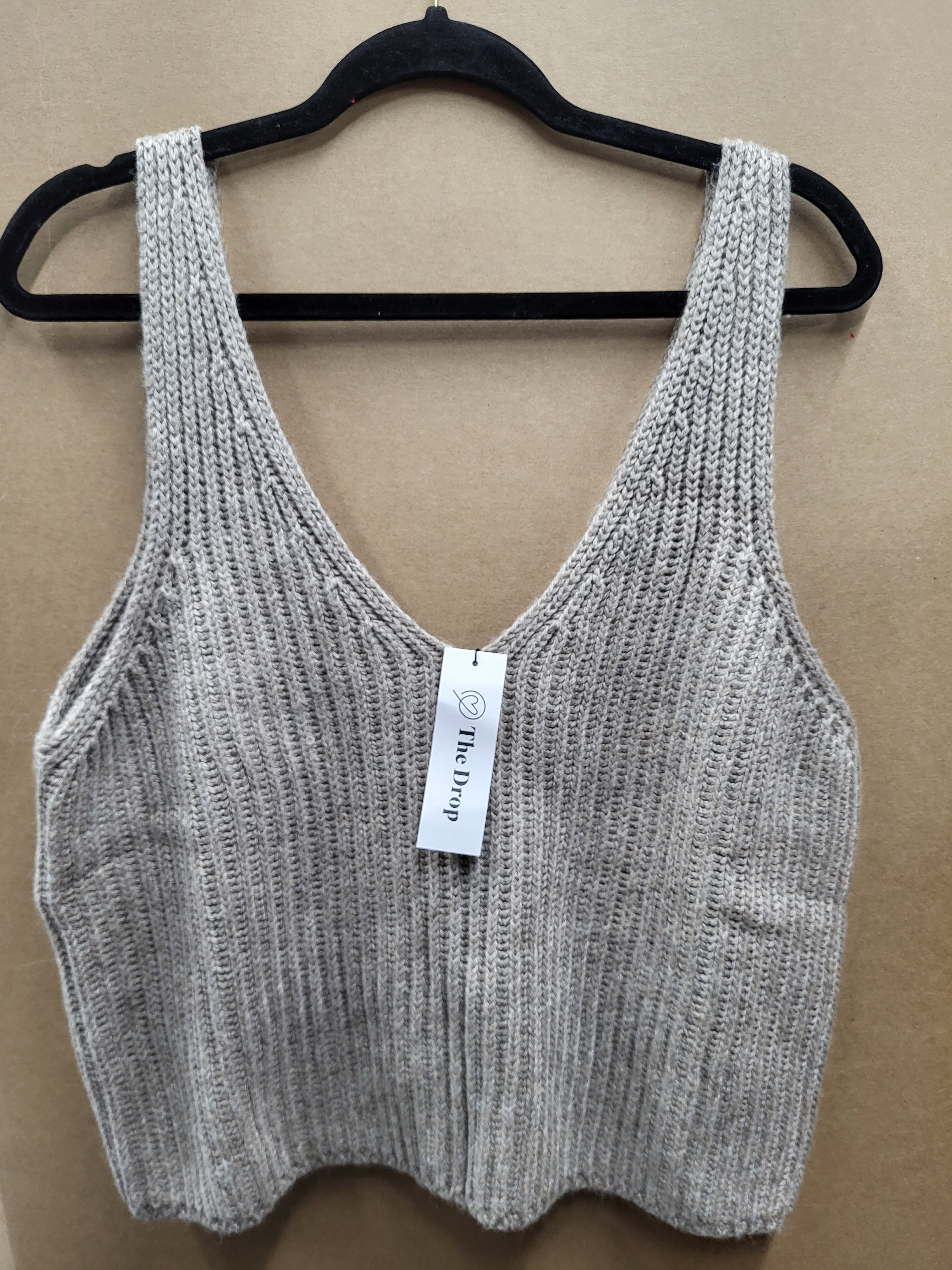 The Drop V-Neck Cropped Sweater Tank