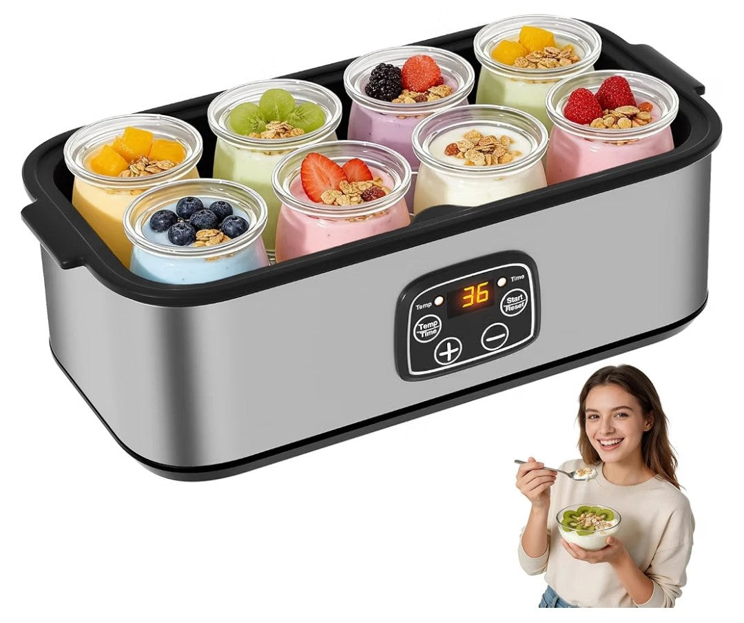 Yogurt Maker with 8 Glass Jars