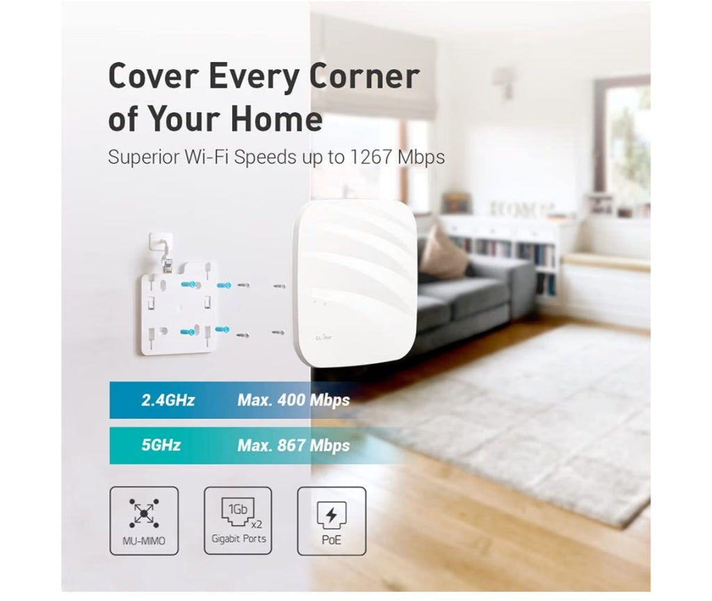 GL.iNet GL-AP1300 Dual Band Ceiling Wireless Access Point