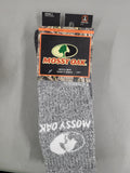 Mossy Oak Men's Crew Socks, 2 Pack (Shoe Size 6-12)