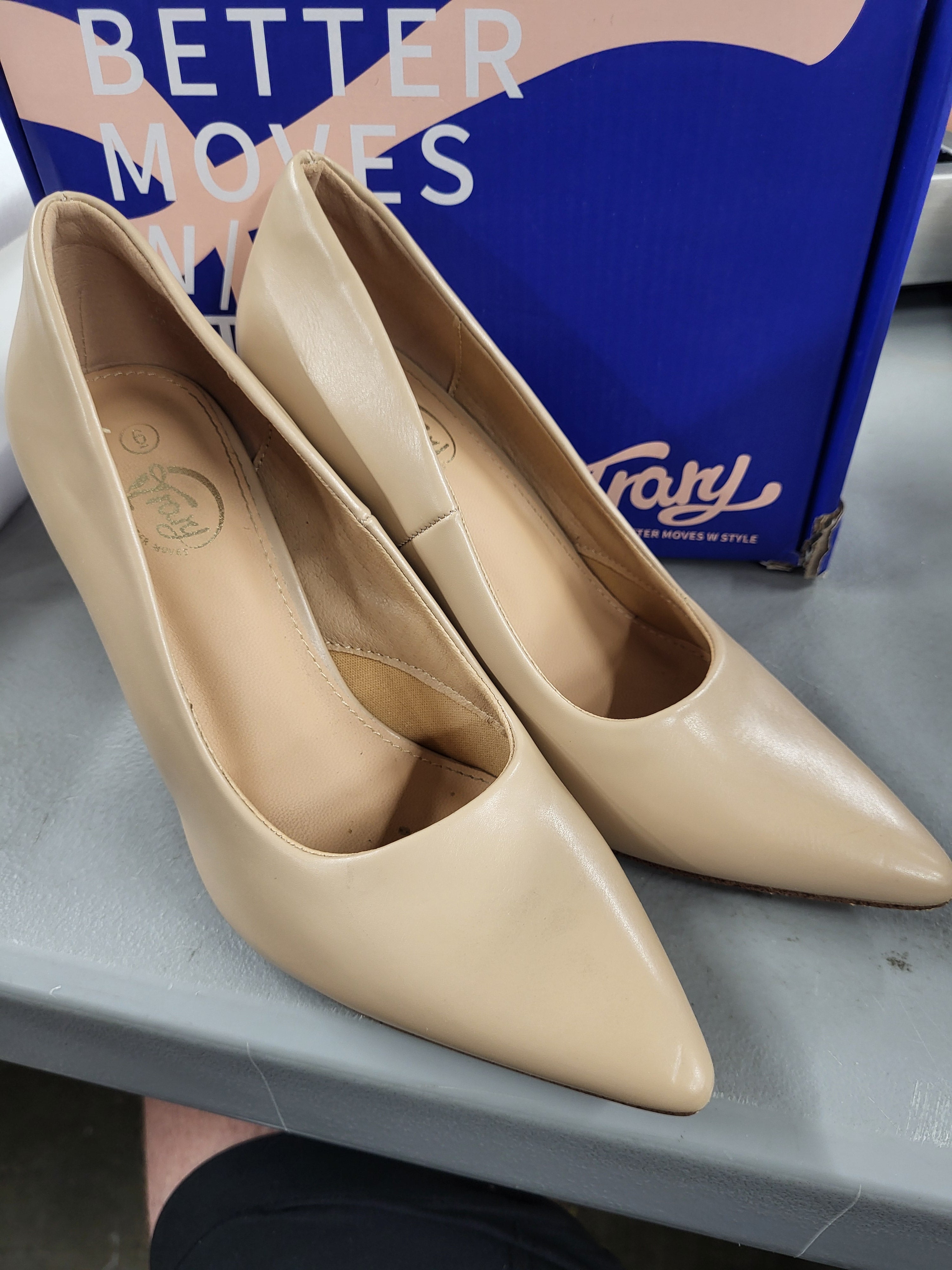 Trary Heels Chubky Pumps (Size 6)