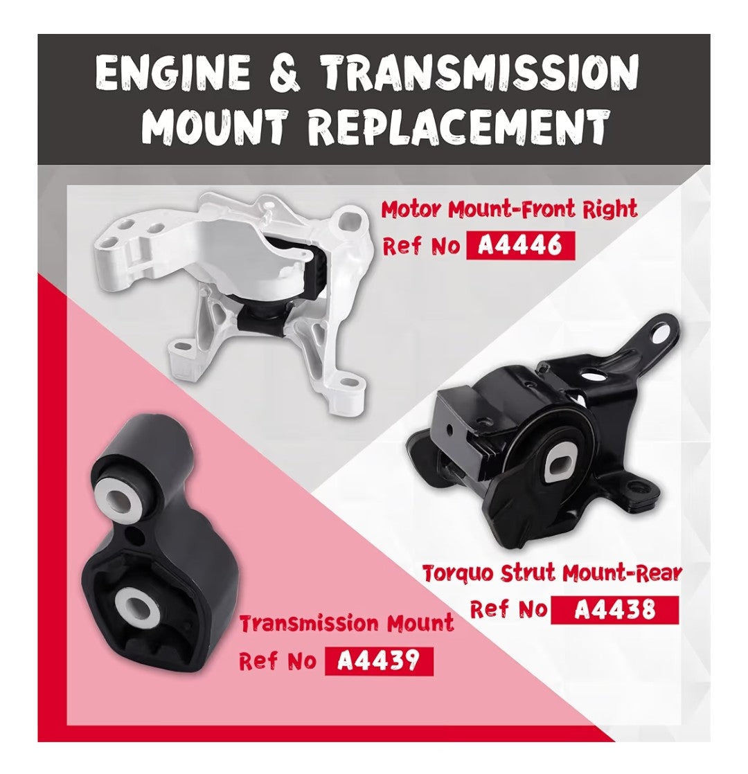 Motor & Transmitjon Mount Kit For 2014-2018 Mazda 3, 6, CX-5