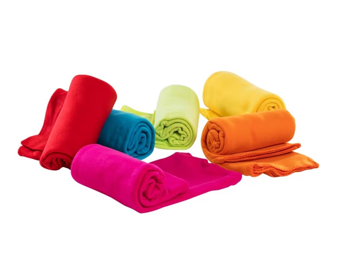 Multicolor Fleece Throw Blankets 6 pack