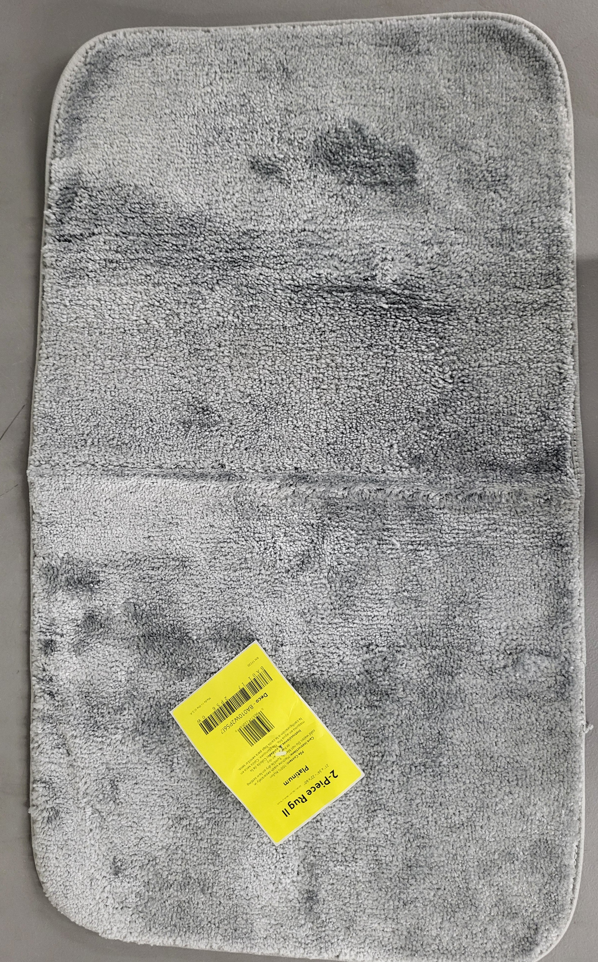 2 Piece Bathroom Rug Set
