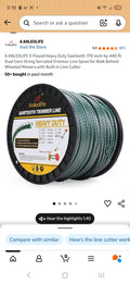 A Anleolife Sawtooth Trimmer Line 5lbs