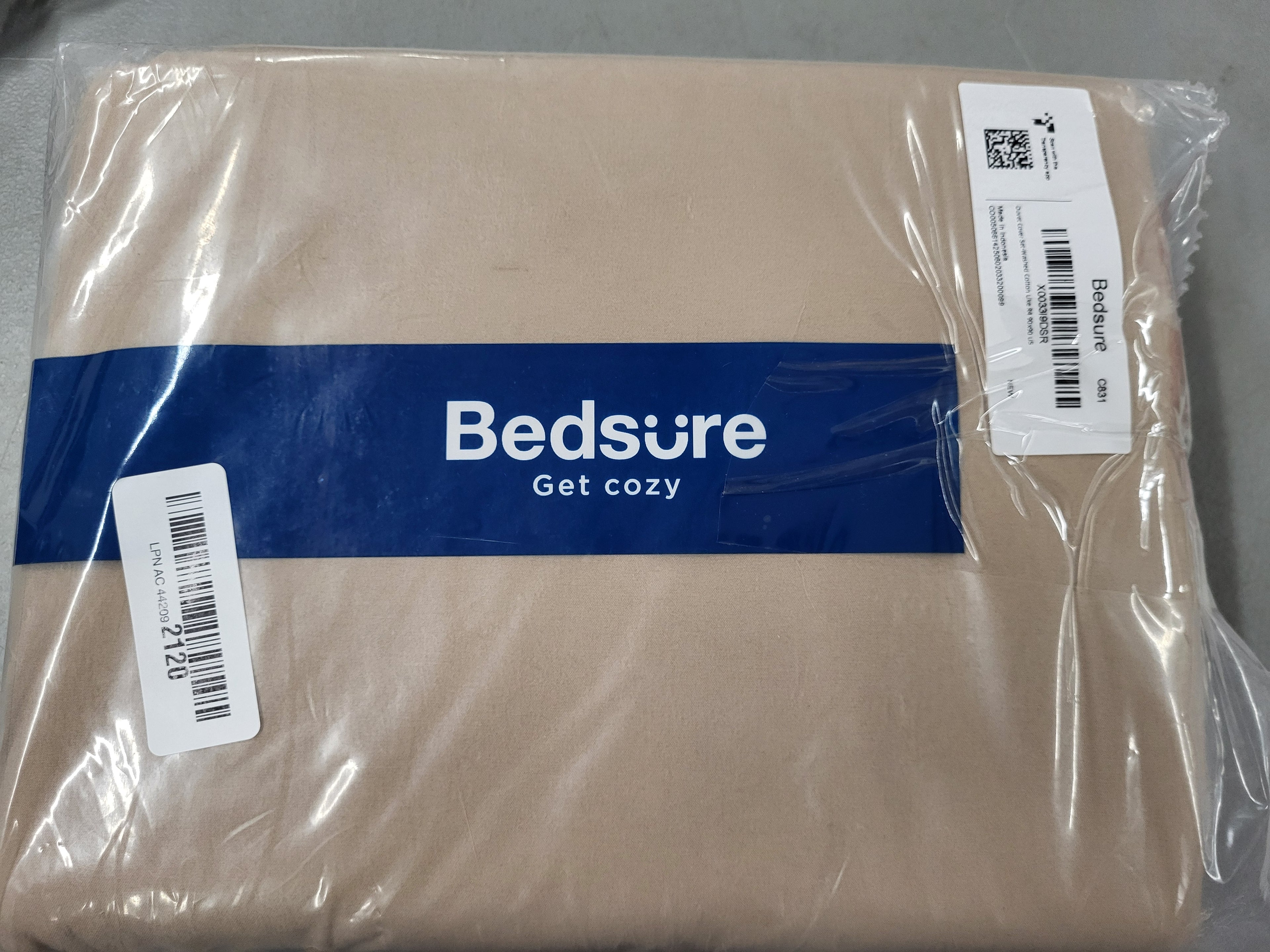 Bedspread Duvet Cover Queen Size (Khaki)
