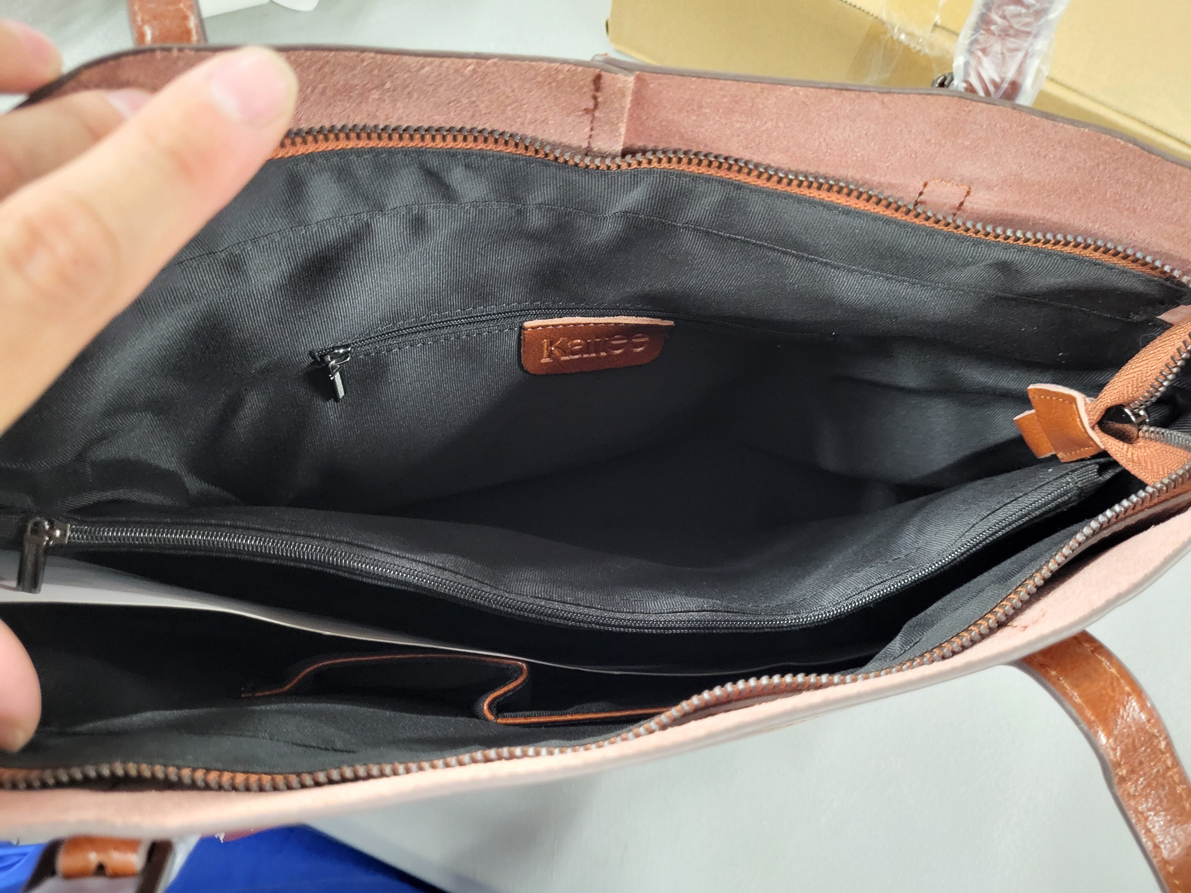 Kattee Vintage Genuine Leather Tote Shoulder Bag